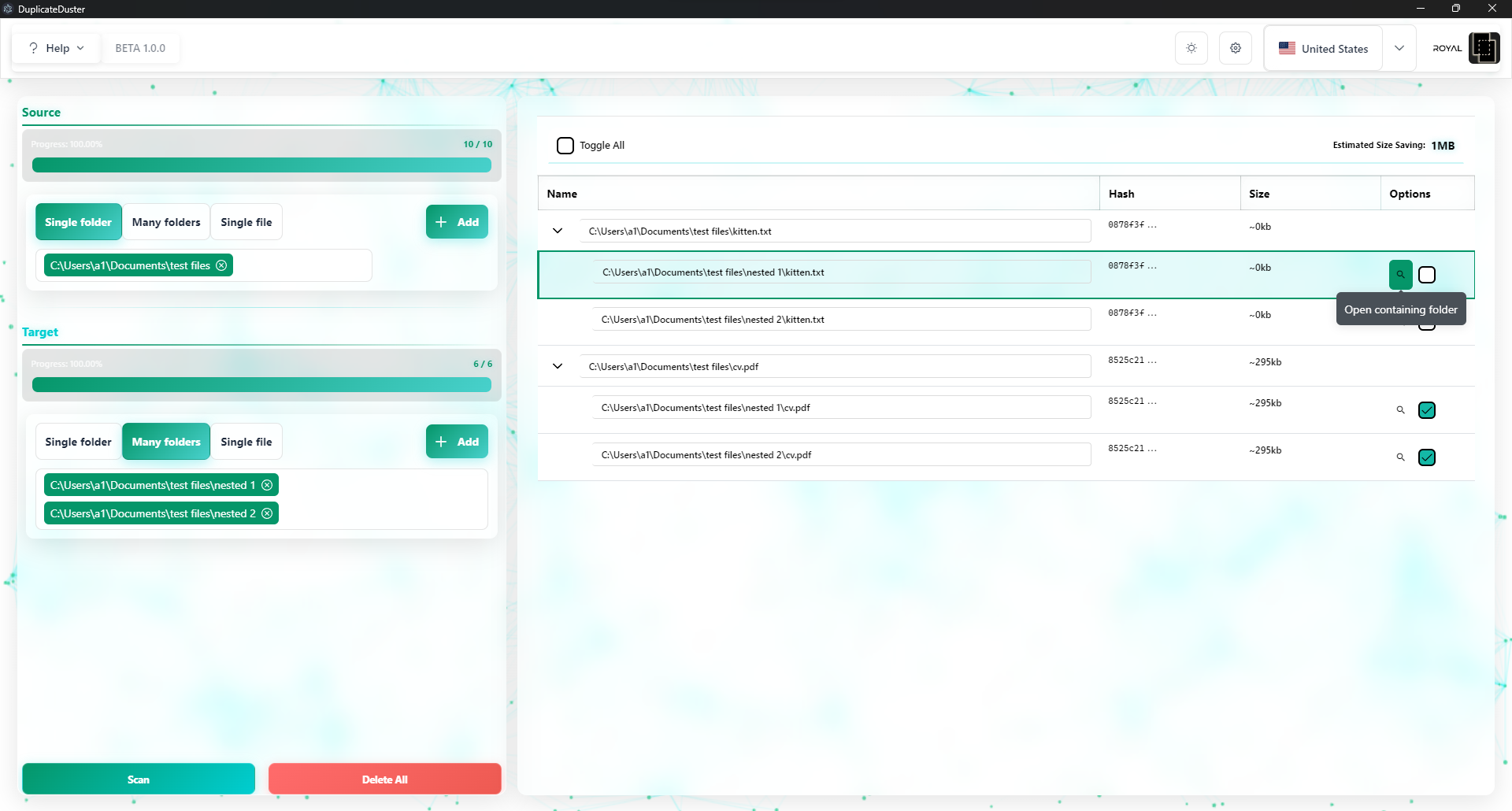 Clean data organization light theme